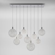 Подвесной светодиодный светильник с металлическими плафонами