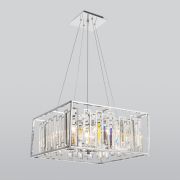 Умная подвесная люстра с хрусталем