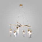 Умная подвесная люстра с хрусталем