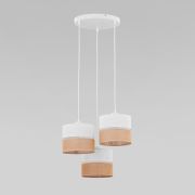 Подвесной светильник с тканевыми абажурами