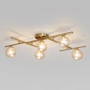 Потолочный светильник со стеклянными плафонами