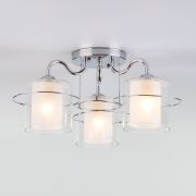 Потолочная люстра со стеклянными плафонами