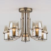 Потолочная люстра со стеклянными плафонами