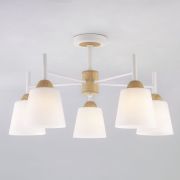 Потолочная люстра со стеклянными плафонами