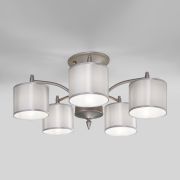 Люстра с атласными абажурами