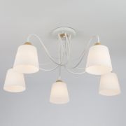 Потолочная люстра со стеклянными плафонами