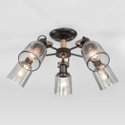 Потолочная люстра со стеклянными плафонами