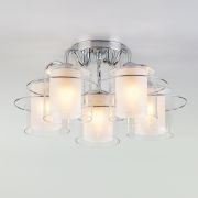 Потолочная люстра со стеклянными плафонами