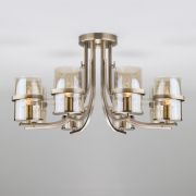 Потолочная люстра со стеклянными плафонами