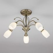 Потолочная люстра со стеклянными плафонами