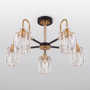 Умная потолочная люстра с хрусталем в стиле лофт