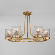 Потолочная люстра со стеклянными плафонами