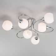 Потолочная люстра со стеклянными плафонами