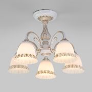 Потолочная люстра со стеклянными плафонами