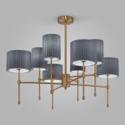 Умный потолочный светильник с тканевыми абажурами