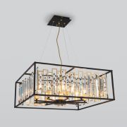 Умная подвесная люстра с хрусталем