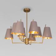 Умная потолочная люстра с тканевыми абажурами