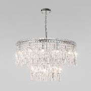 Умная подвесная люстра с прозрачным хрусталем