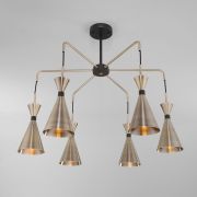 Люстра с металлическими плафонами