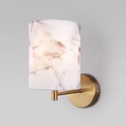 Настенный светильник с тканевым абажуром