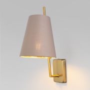 Настенный светильник с тканевым абажуром