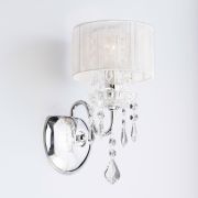 Бра с абажуром и хрусталем