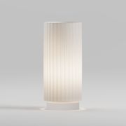 Настольный светильник с плафоном из ткани