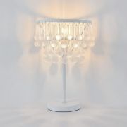 Настольный светильник со стеклянными подвесками