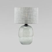 Настольный светильник с тканевым абажуром