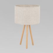 Настольный светильник с тканевым абажуром