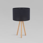 Настольный светильник с тканевым абажуром