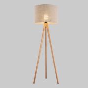 Напольный светильник с тканевым абажуром