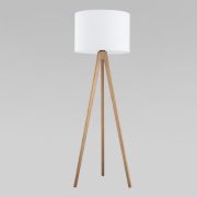 Напольный светильник с тканевым абажуром