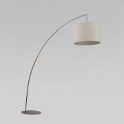 Напольный светильник с тканевым абажуром