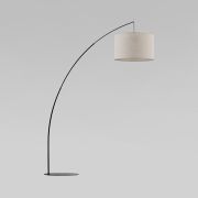 Напольный светильник с тканевым абажуром