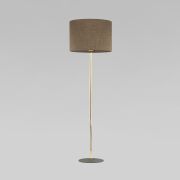 Напольный светильник с тканевым абажуром