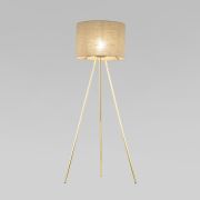 Напольный светильник с тканевым абажуром