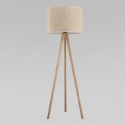 Напольный светильник с тканевым абажуром