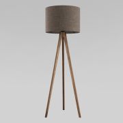 Напольный светильник с тканевым абажуром