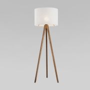 Напольный светильник с тканевым абажуром