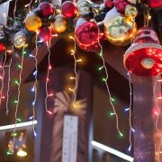 Новогодняя гирлянда бахрома мульти 1,8*0,5м IP20