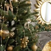 Гирлянда занавес «Роса» теплый белый 2*3м IP20