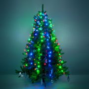 Гирлянда занавес на ель мульти 0,45*1,5м IP20