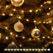 Гирлянда нить «роса» теплый белый 10М IP20