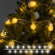 Гирлянда нить золото/теплый белый с эффектом мерцания 2,8м IP20