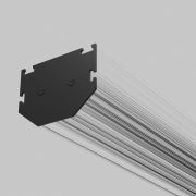 Slim Magnetic Комплект заглушек для шинопровода в натяжной потолок: торцевая и внутренняя черный