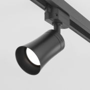 Трековый светильник для однофазного шинопровода Vetro GU10 черный (1 шт.)