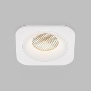 Светильник встраиваемый с антибликовой решеткой Tetro 10W 3000K белый IP44