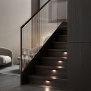 Светодиодная накладная подсветка для лестниц 40163/LED 3000К черный IP65