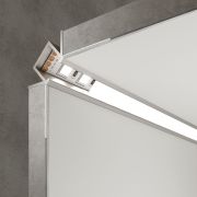 Встраиваемый угловой алюминиевый профиль (внутренний угол) для светодиодной ленты